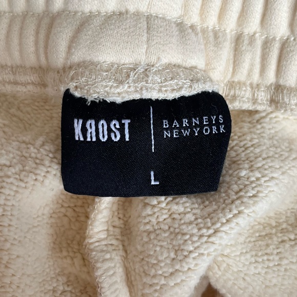 Pink & Off White Krost for Barneys NY Large Sweat Shorts - Picture 3 of 7